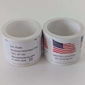 2x 100 US Flag First Class Forever Stamps American Flag